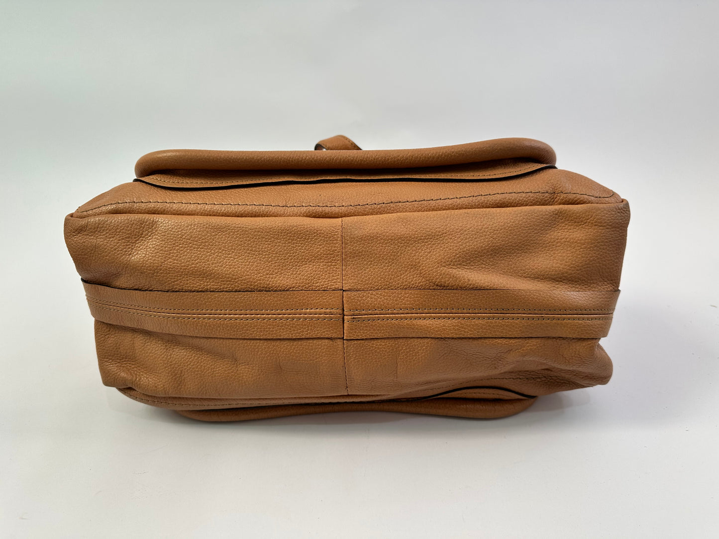 Chloe Brown Leather Medium Paraty Shoulder Bag