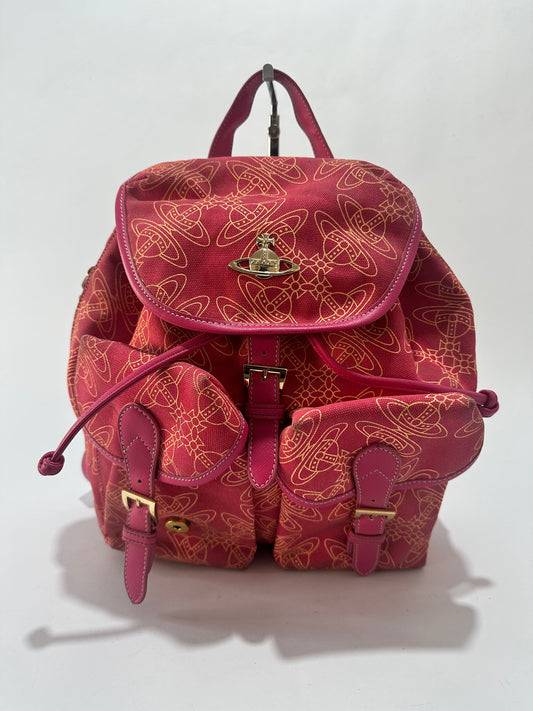 VIVIENNE WESTWOOD Pink Canvas Backpack