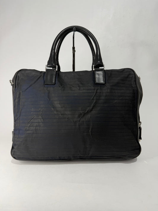 Dior Homme Black/Navy
Leather and Nylon Briefcase