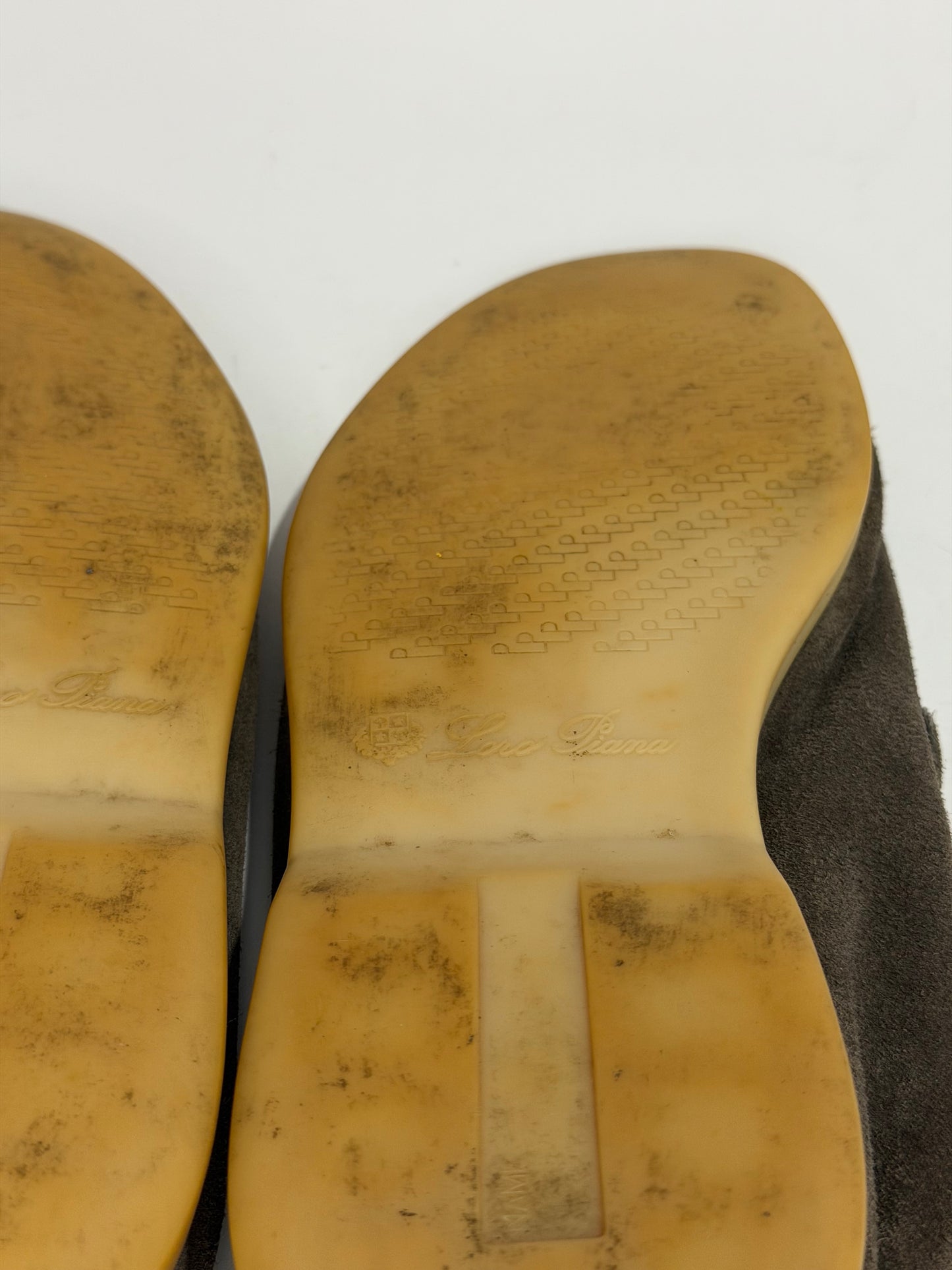 Loro Piana Brown Suede Summer Walk Loafers Size 44 EU