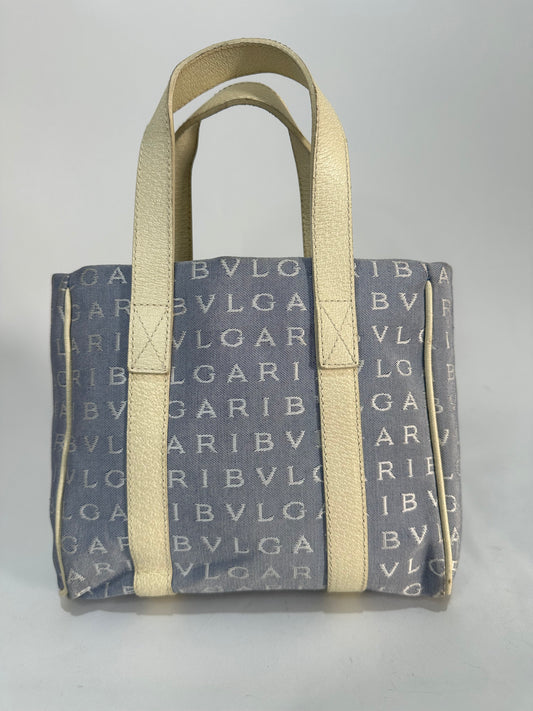Bvlgari Logo Small Tote Bag