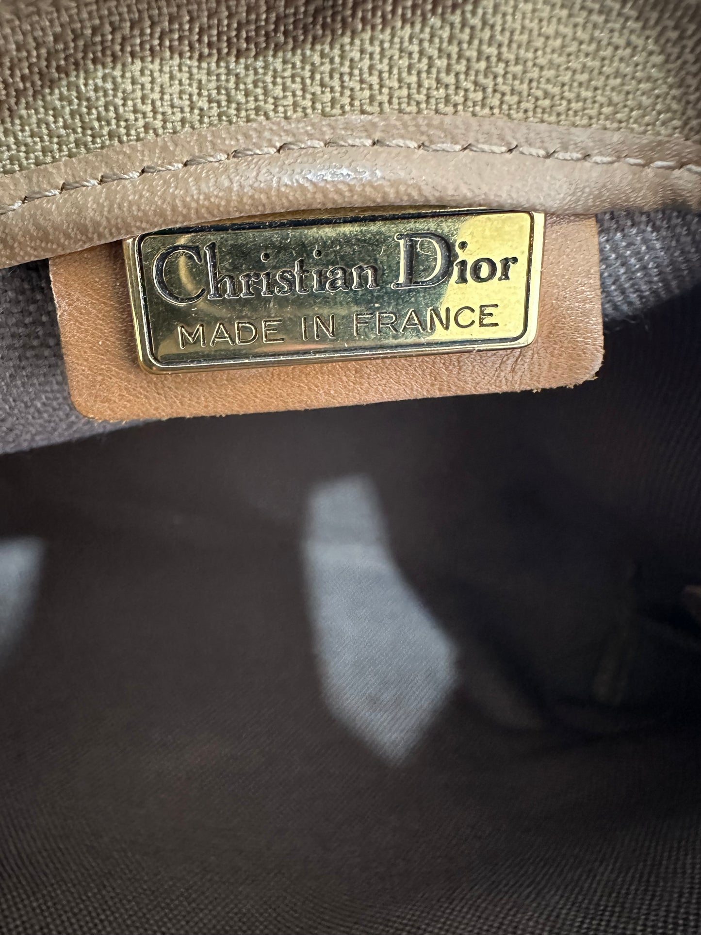 CHRISTIAN DIOR Honeycomb Pattern Clutch Bag Second Pouch