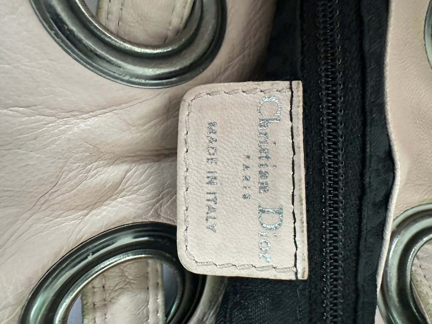 Dior Cannage Quilted Leather Drawstring Bucket Bag