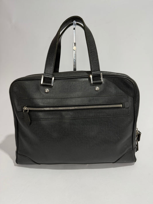 Louis Vuitton Black Taiga Leather Alexander Briefcase