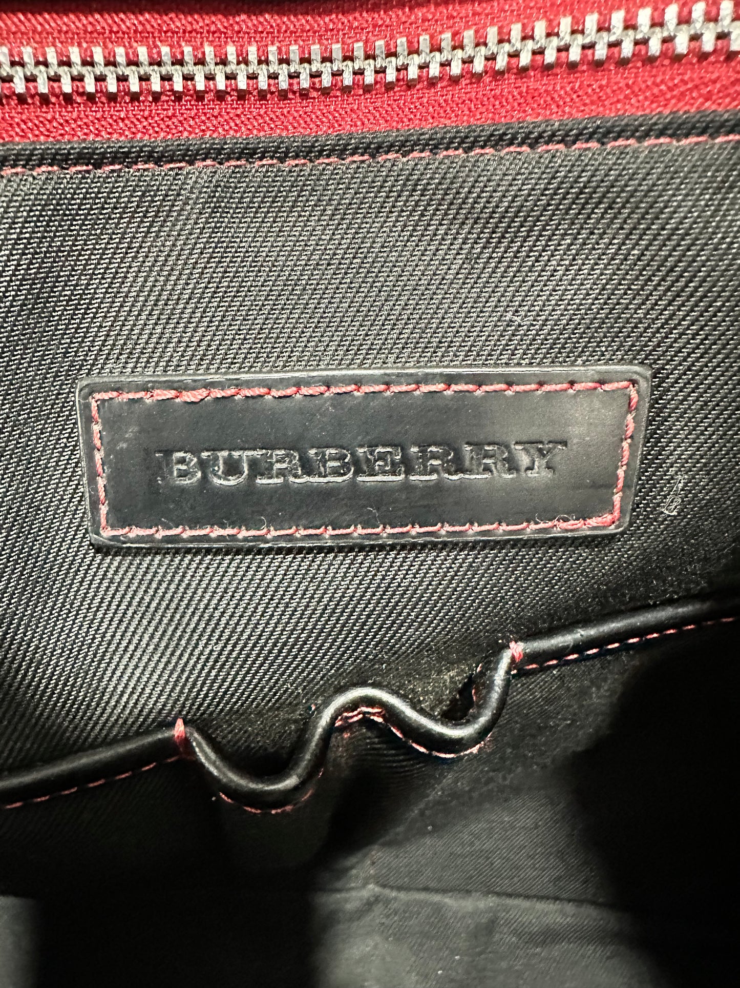 Burberry Smoked Check Coated Canvas and Leather The Barrow Briefcase Bag