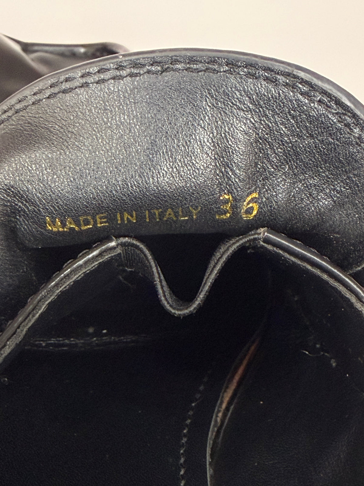 PRADA Vernice Metal Triangle Logo 50mm Loafers Size 36 EU/6 US/ 3UK