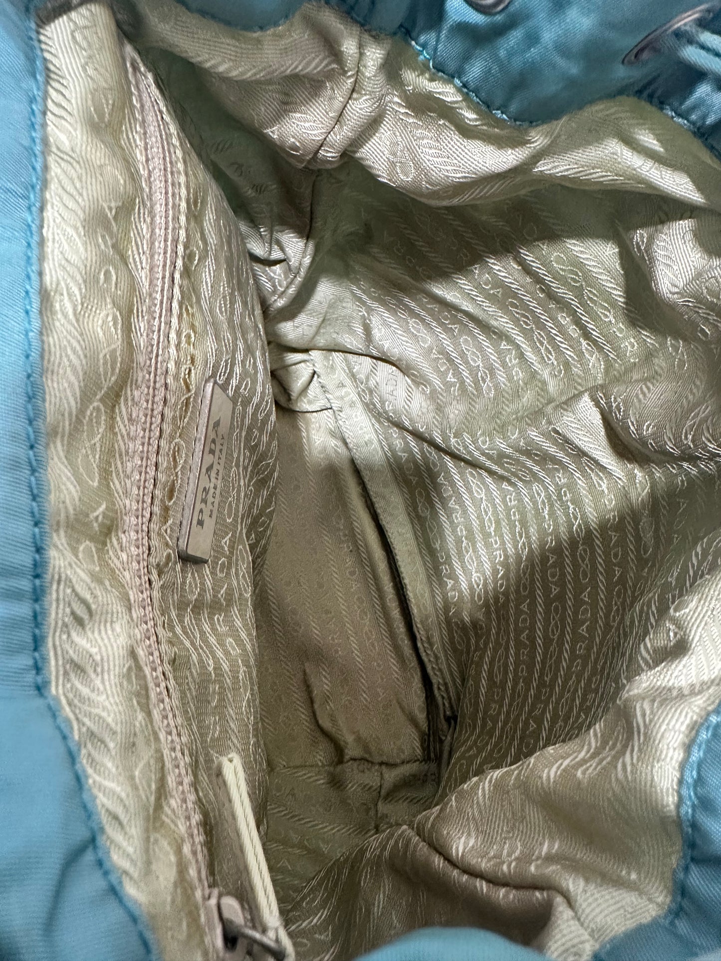 PRADA Nylon Vela Backpack Blue