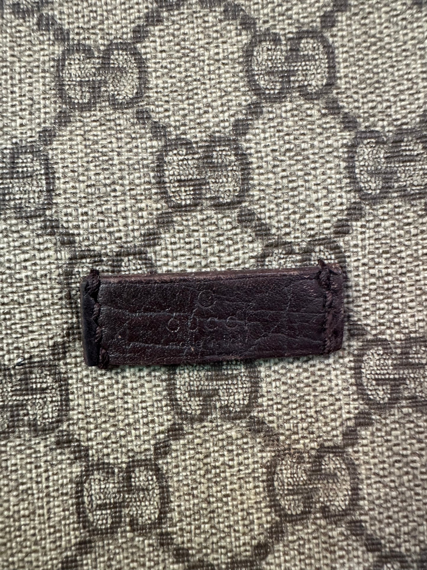 Gucci Beige/Brown GG Supreme Canvas Double Buckle Flap Messenger Bag