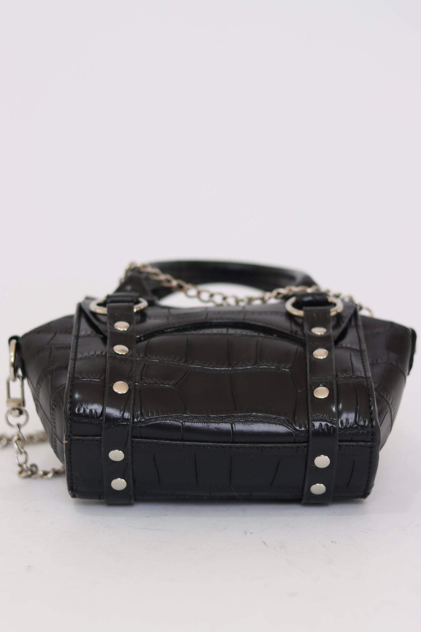 Vivienne Westwood Betty Mini Croc-Style Leather Handbag
