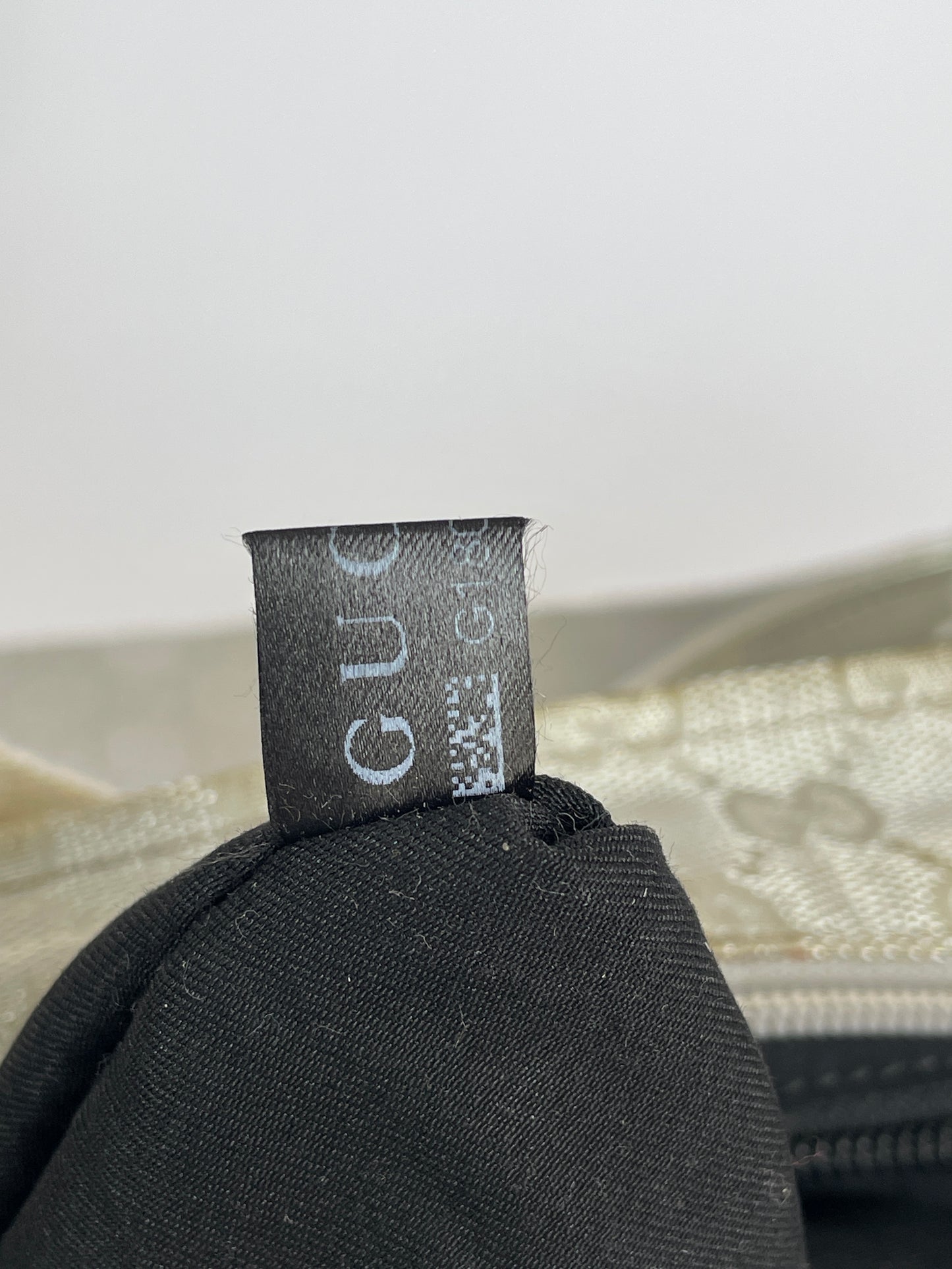 GUCCI GG Monogram Medium Web Handle Bucket Tote Silver
