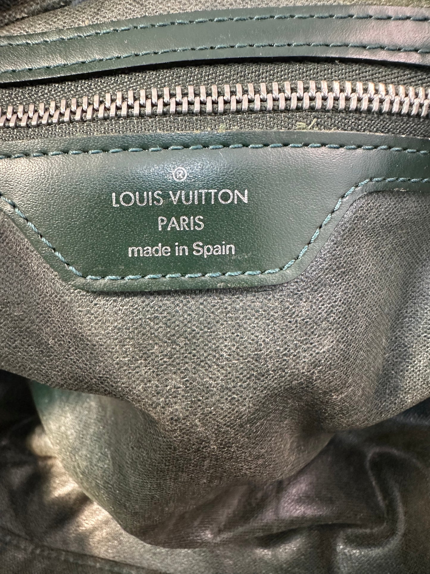 LOUIS VUITTON Taiga Parana Second Bag Clutch Canvas Leather