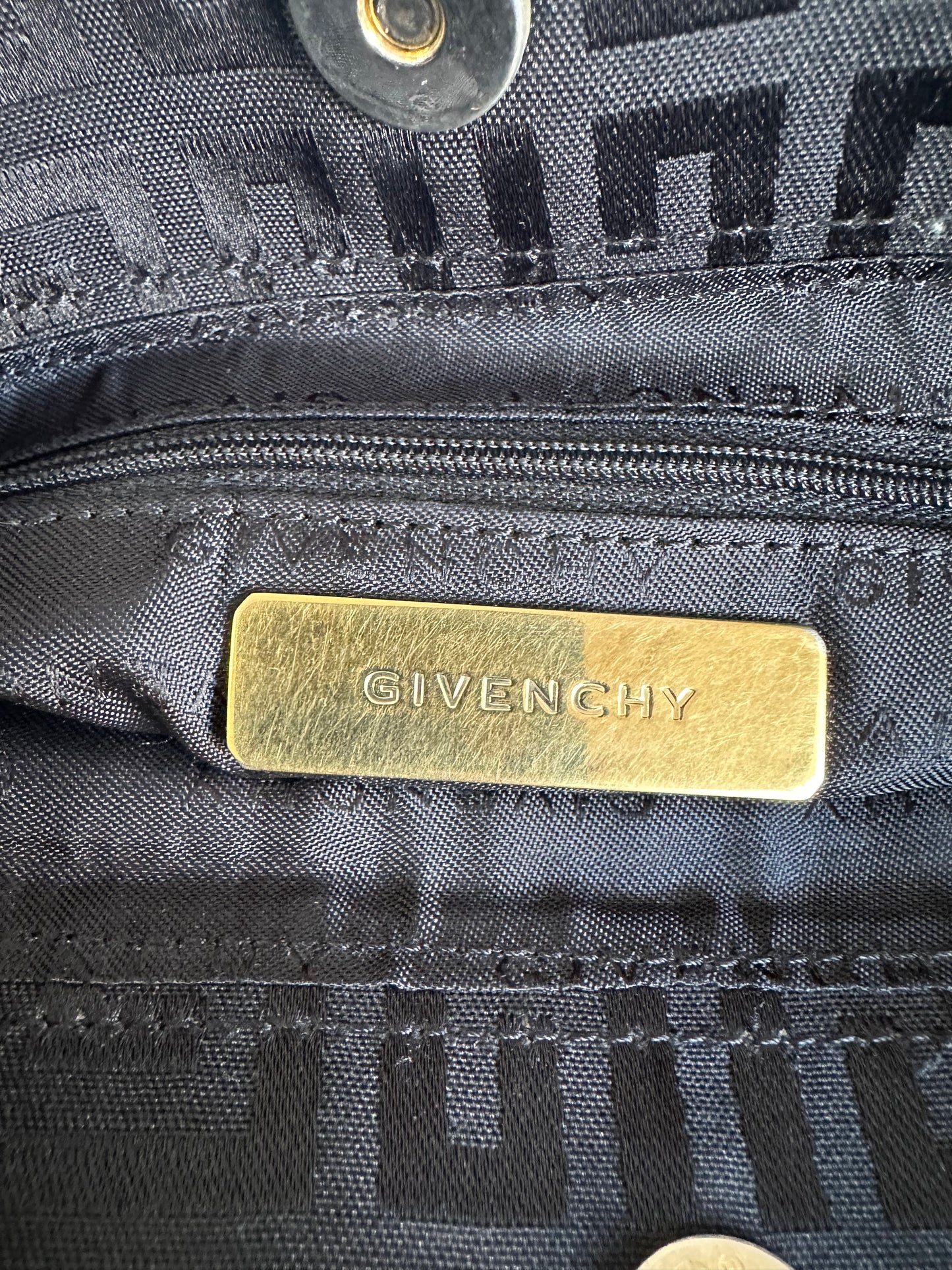 GIVENCHY Black Signature Canvas Small Vertical Tassel Tote