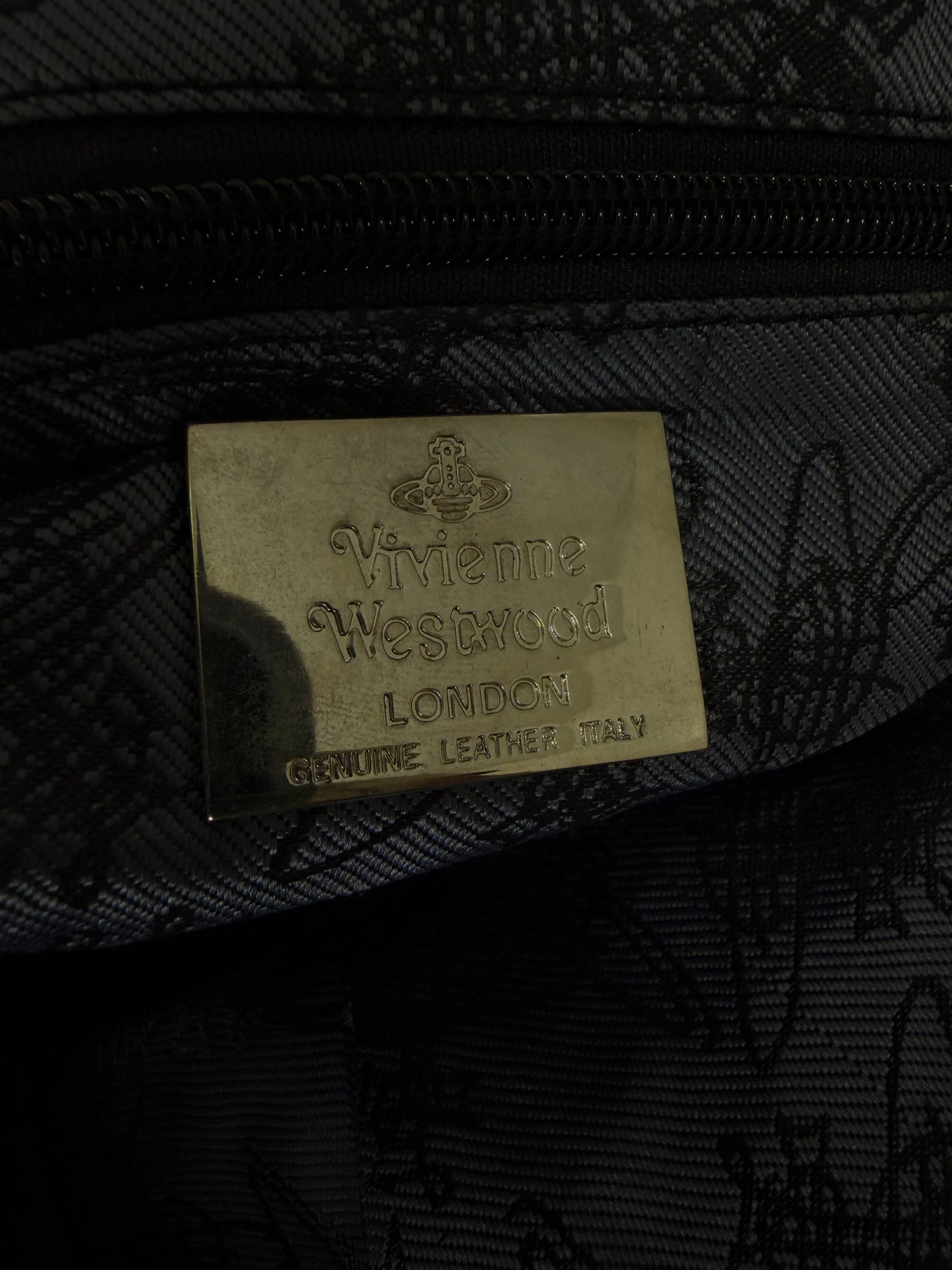 VIVIENNE WESTWOOD Multicolor Plaid Tote Bag.