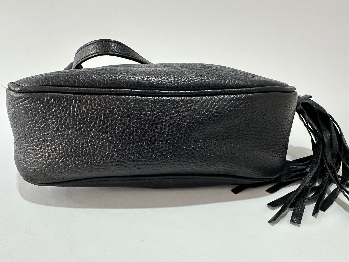 Gucci Light Black Leather Small Soho Disco Crossbody Bag
