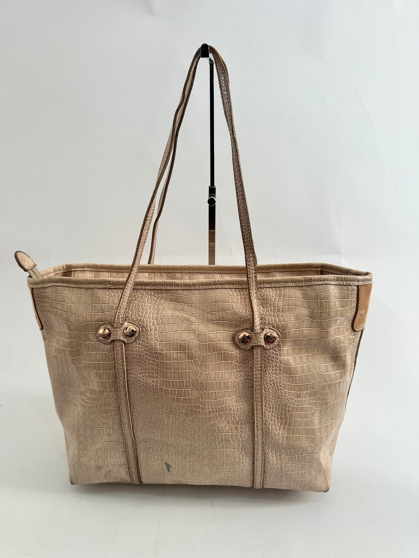 Vivienne Westwood Orb crocodile-embossed tote bag
