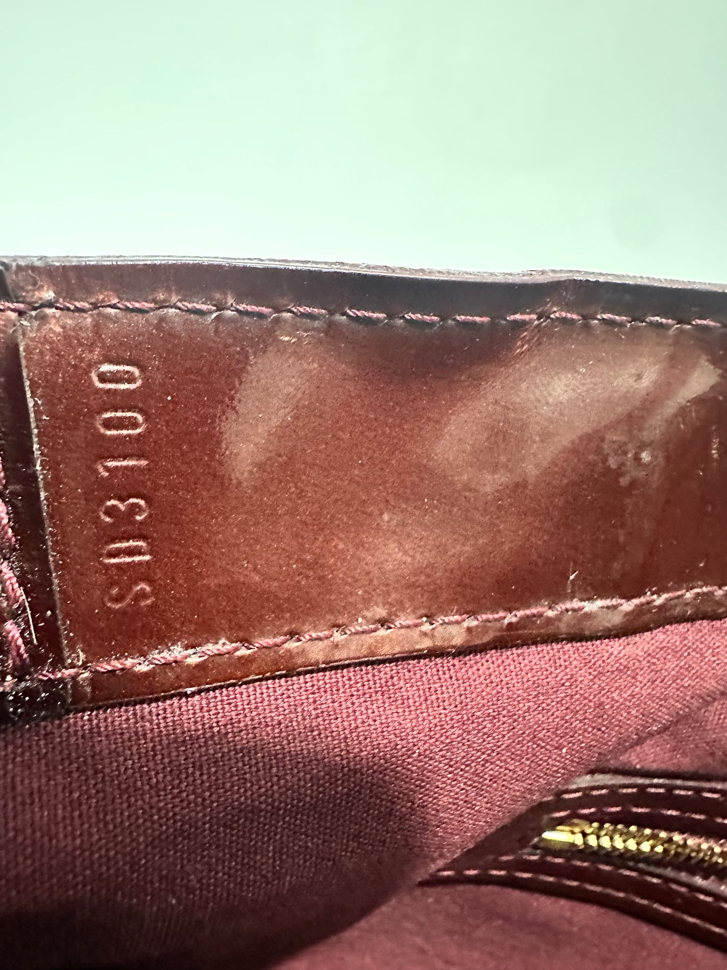 Louis Vuitton Rouge Fauviste Monogram Vernis Wilshire MM Bag