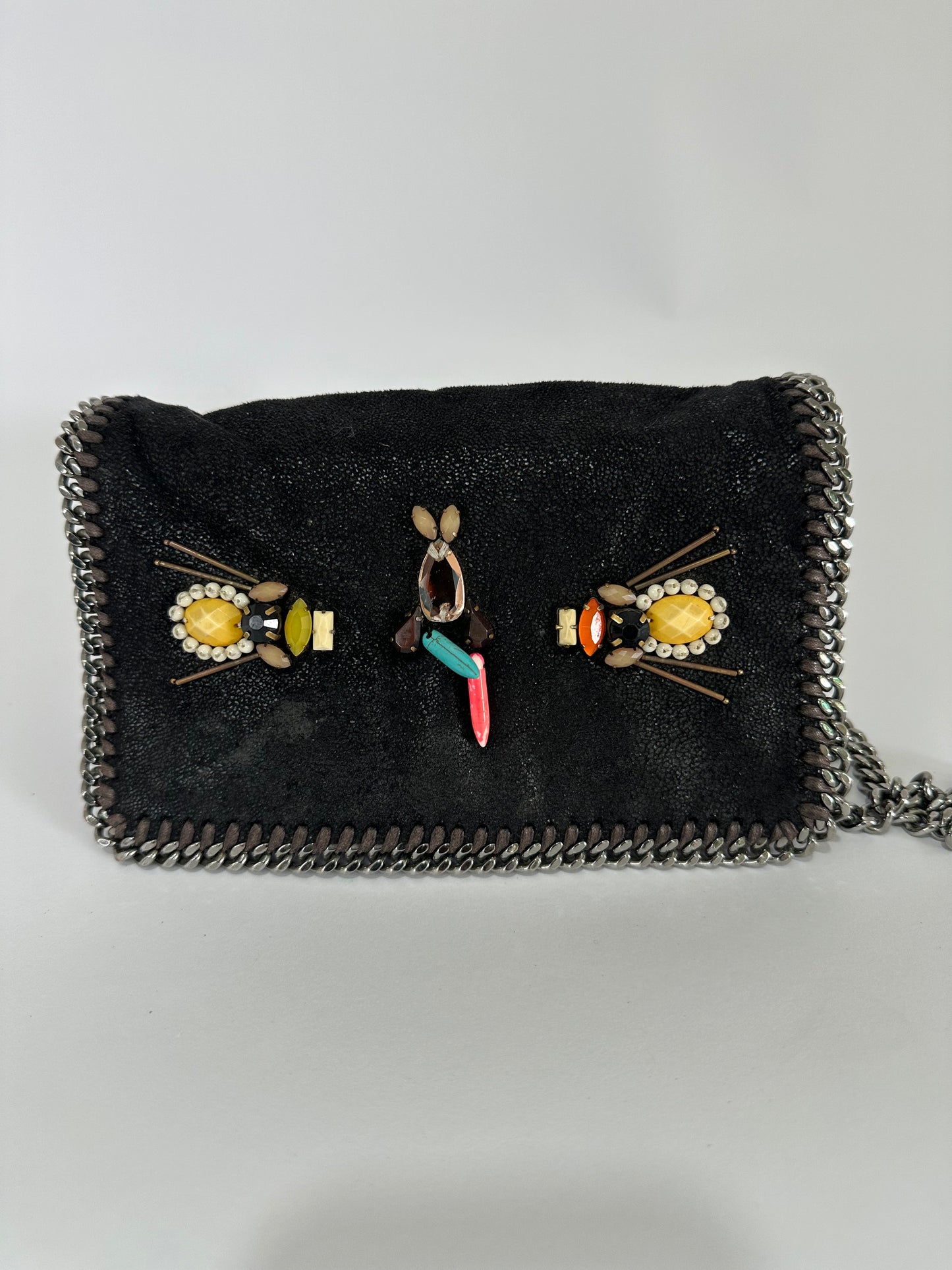 STELLA MCCARTNEY
Falabella Beaded Embroidered Crossbody Bag