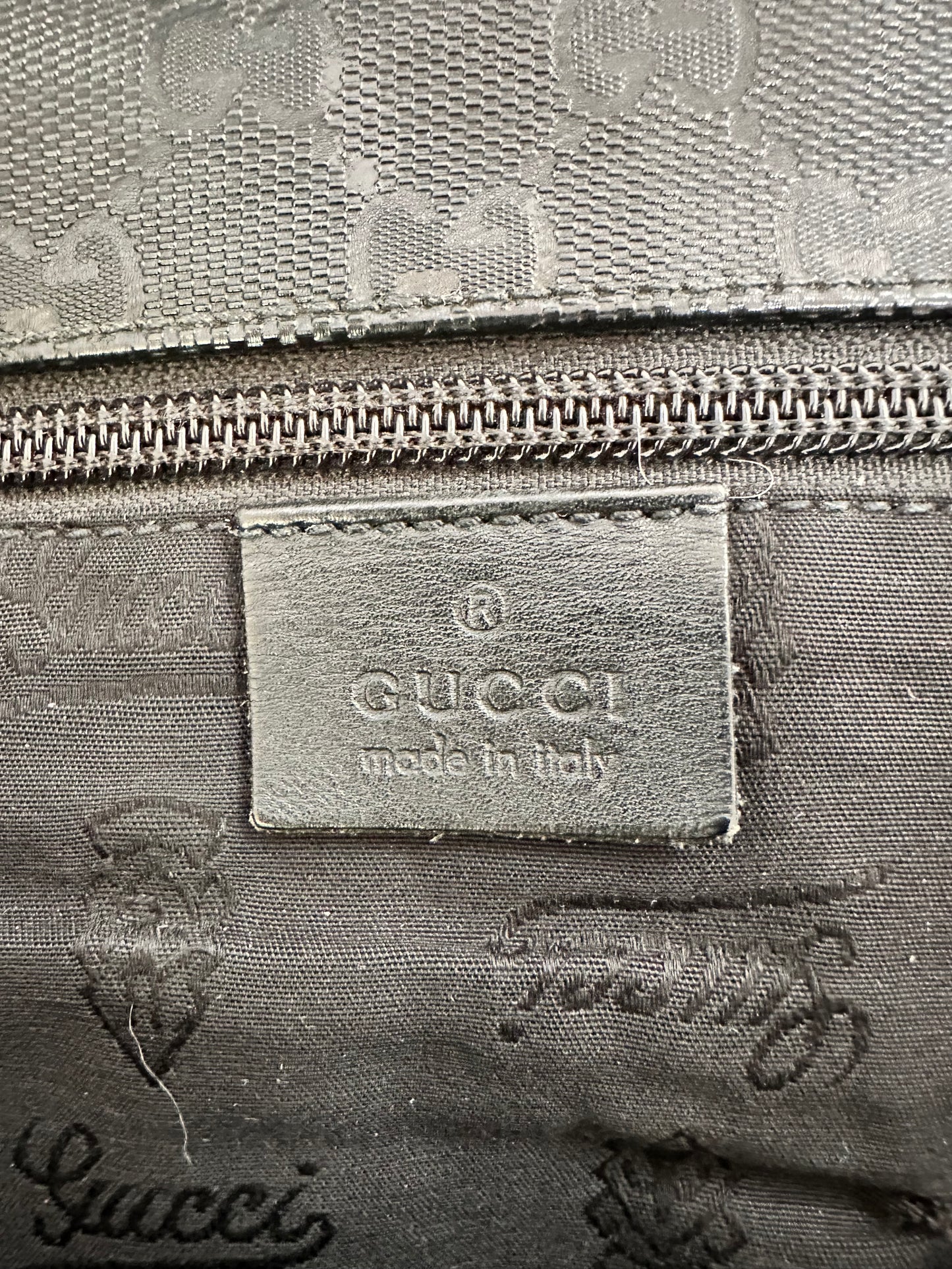 Gucci Double Buckle Messenger Bag GG Imprime Large