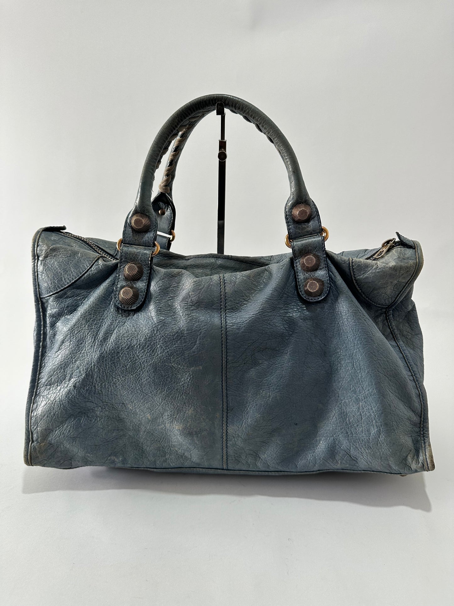 BALENCIAGA
Anthracite Lambskin Leather Giant 21 Rose Gold Work Bag