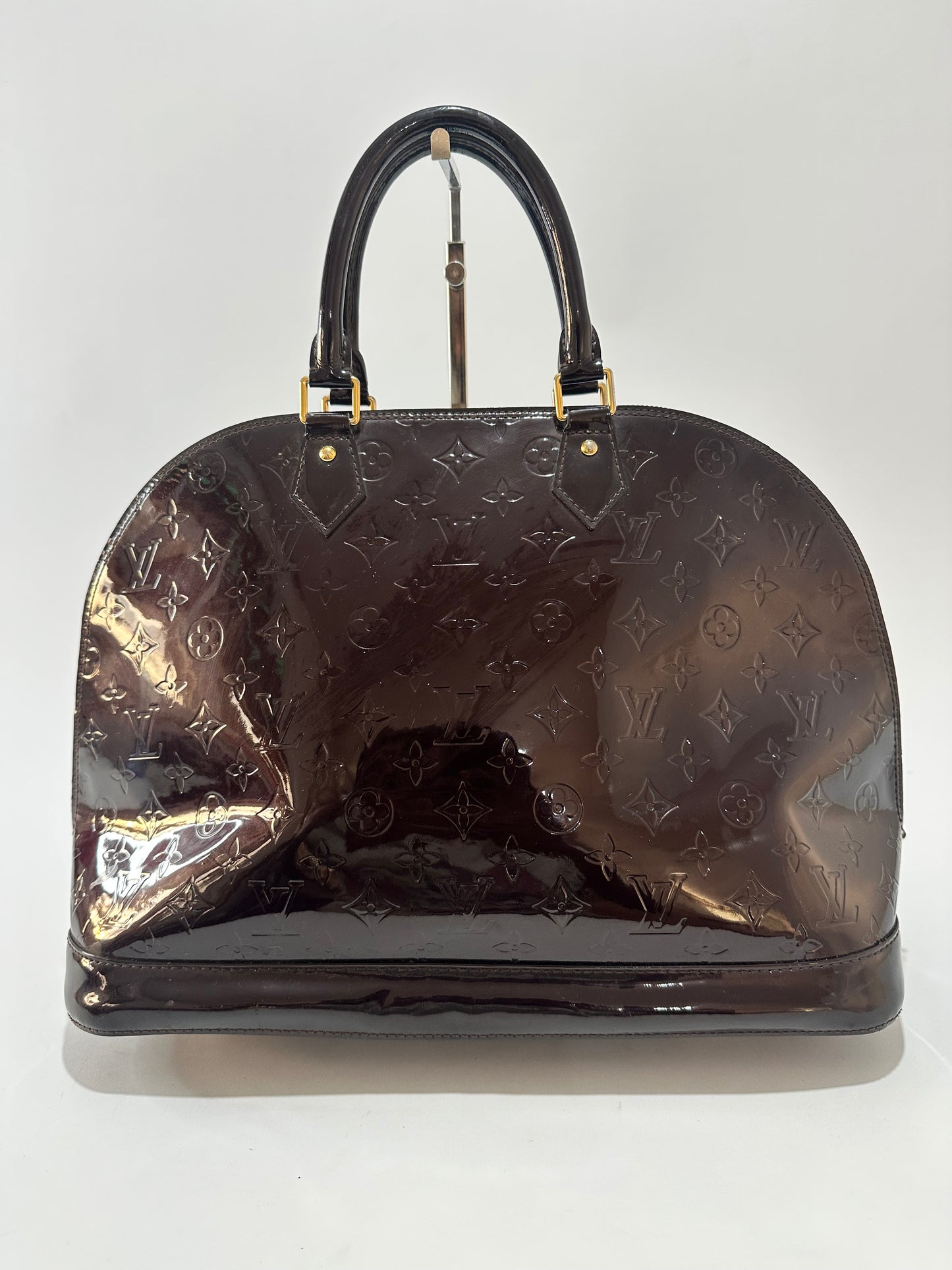 Louis Vuitton Amarante Monogram Vernis Alma GM Bag