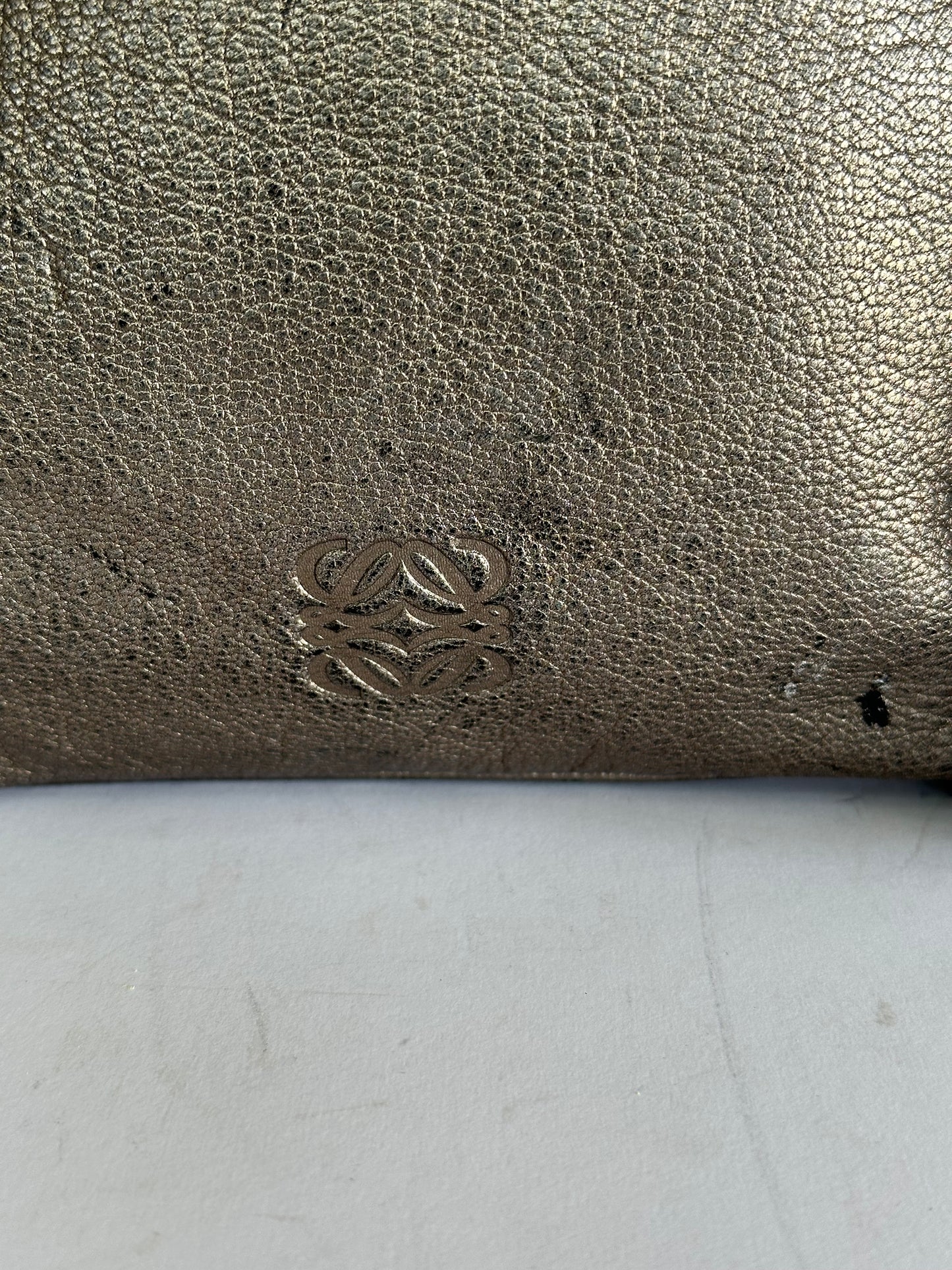 Loewe Brown Anagram Leather Crossbody Bag Bronze