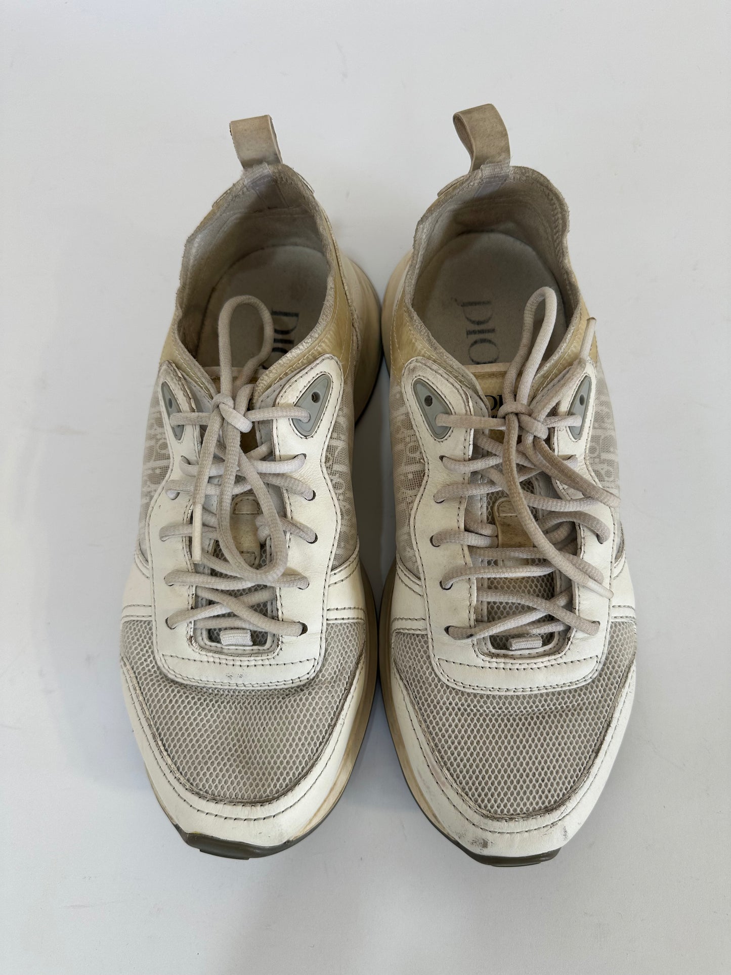 CHRISTIAN DIOR
Suede Technical Mesh Oblique Mens B25 Runner Sneaker Size 40