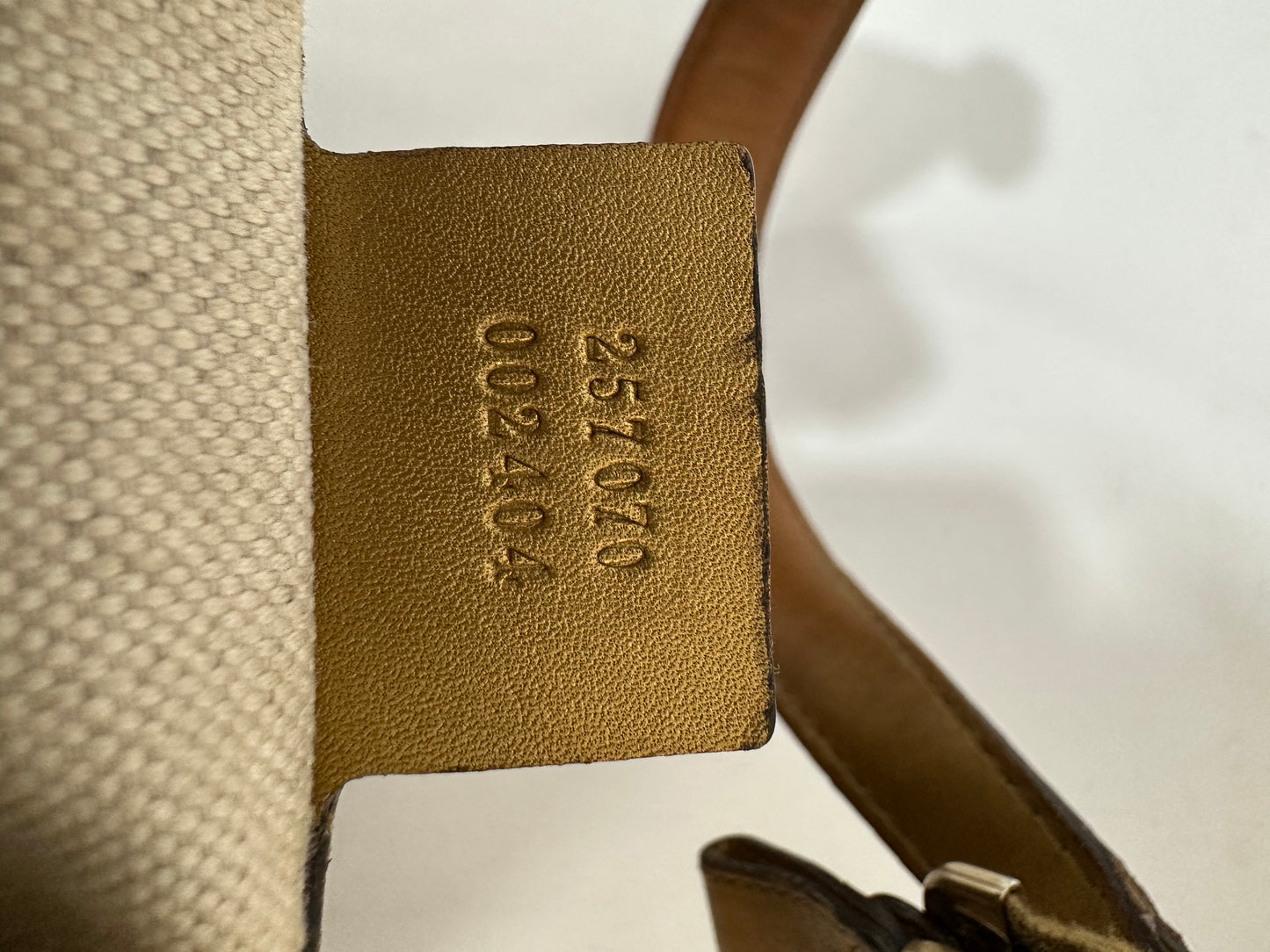 Gucci Beige/Gold GG Canvas and Leather Medium Lovely Hobo