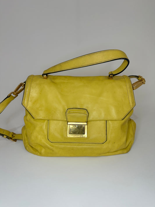 MIU MIU Pineapple Calf Leather Top Handle Bag