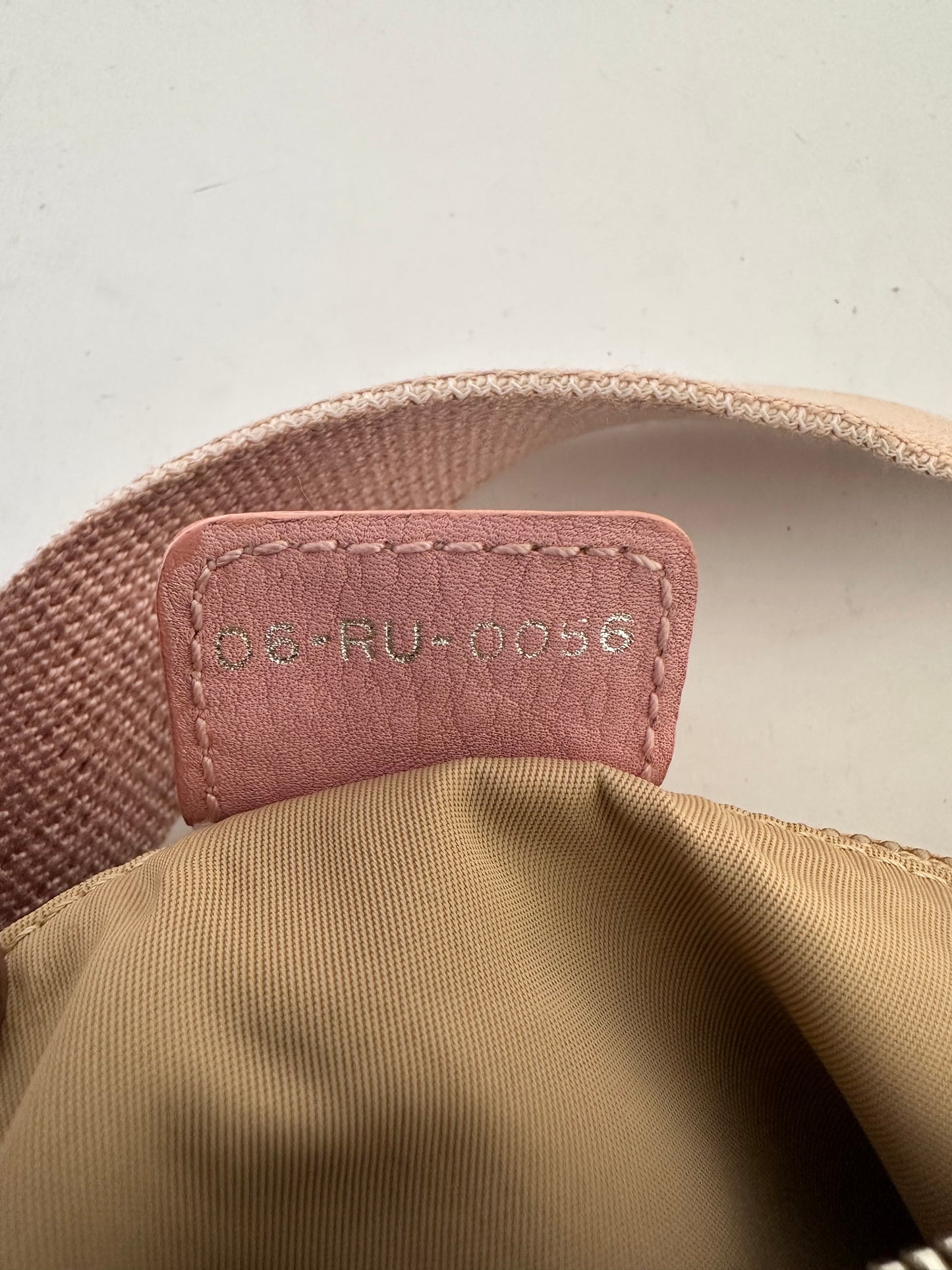 Dior Brown Oblique Canvas Crossbody Bag Pink Beige