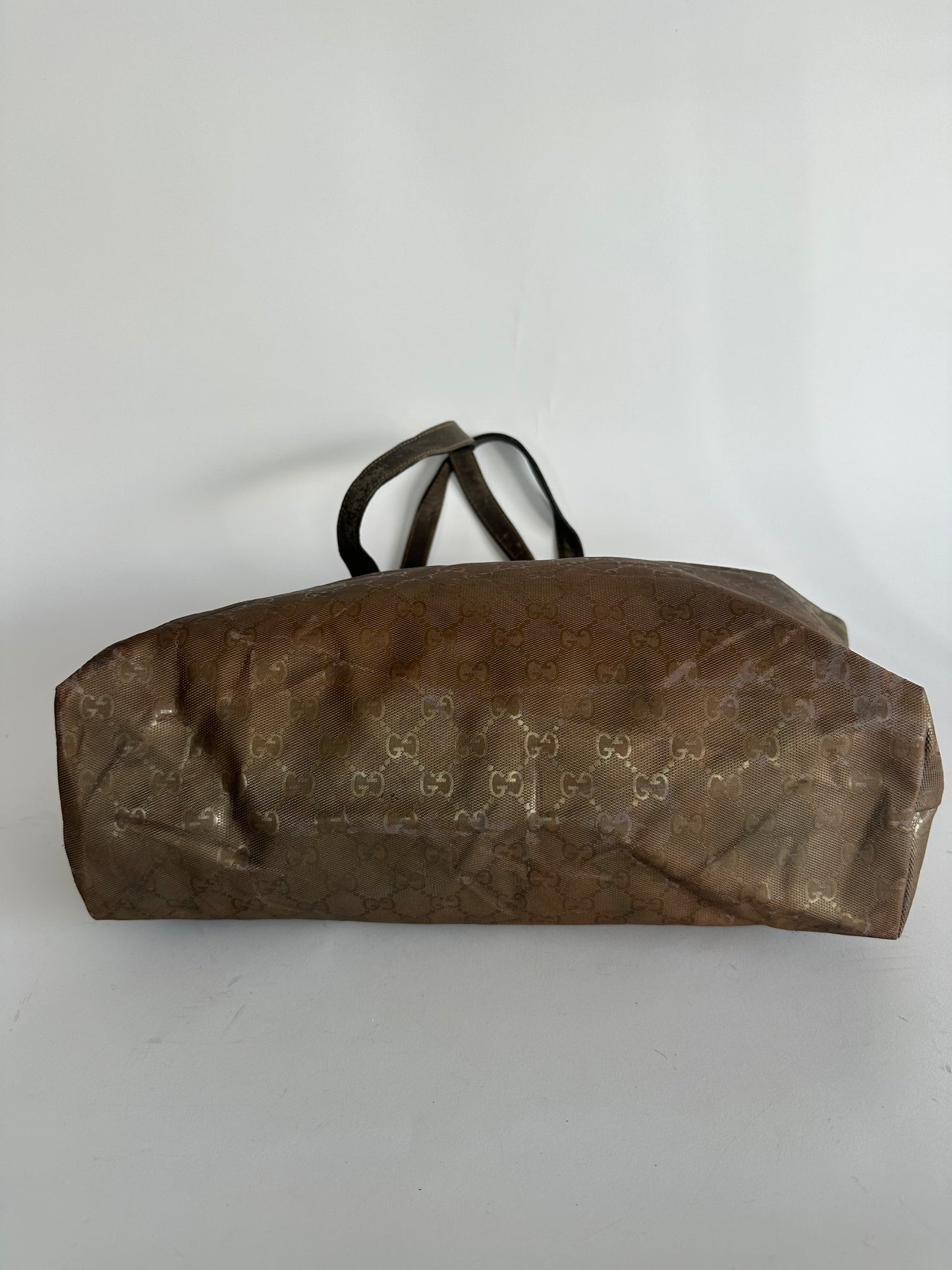 Gucci Metallic Imprime GG Tote Medium
