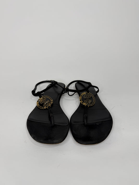 Gucci
Interlocking G Logo Suede T-Strap Sandals
Women's Size: 9 | IT 39