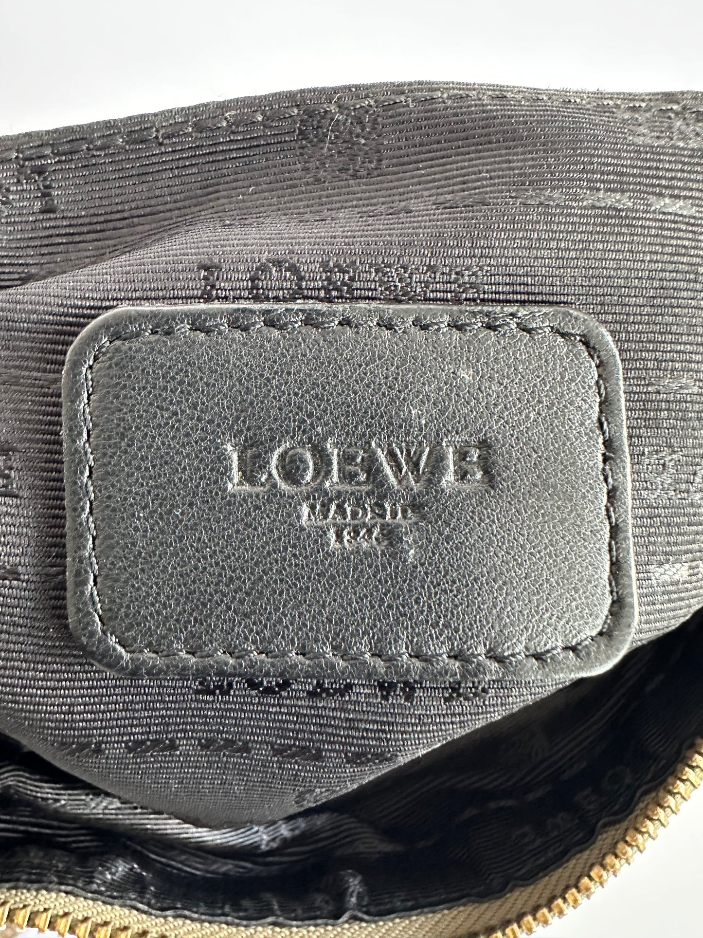 Loewe Brown Anagram Leather Crossbody Bag Bronze
