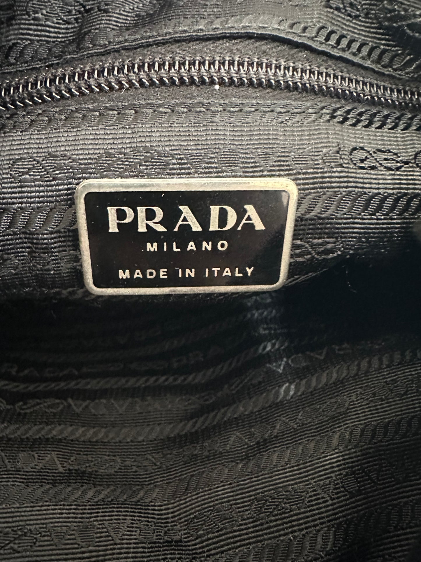 PRADA Tessuto Nylon Crossbody Bag Black