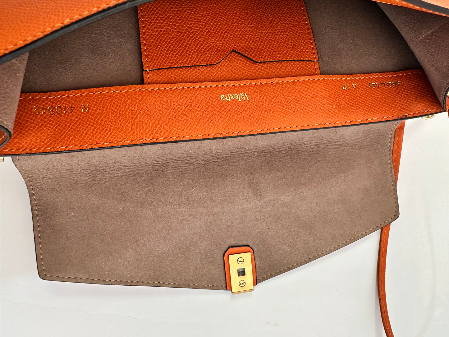 VALEXTRA
Iside Havana Saffiano Clutch