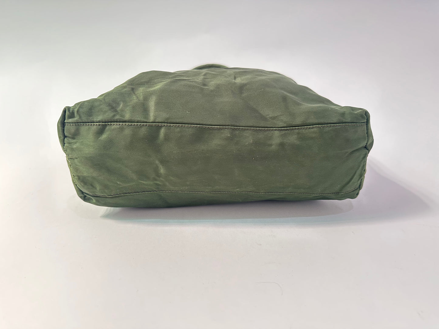 Prada Green Nylon Tote Bag