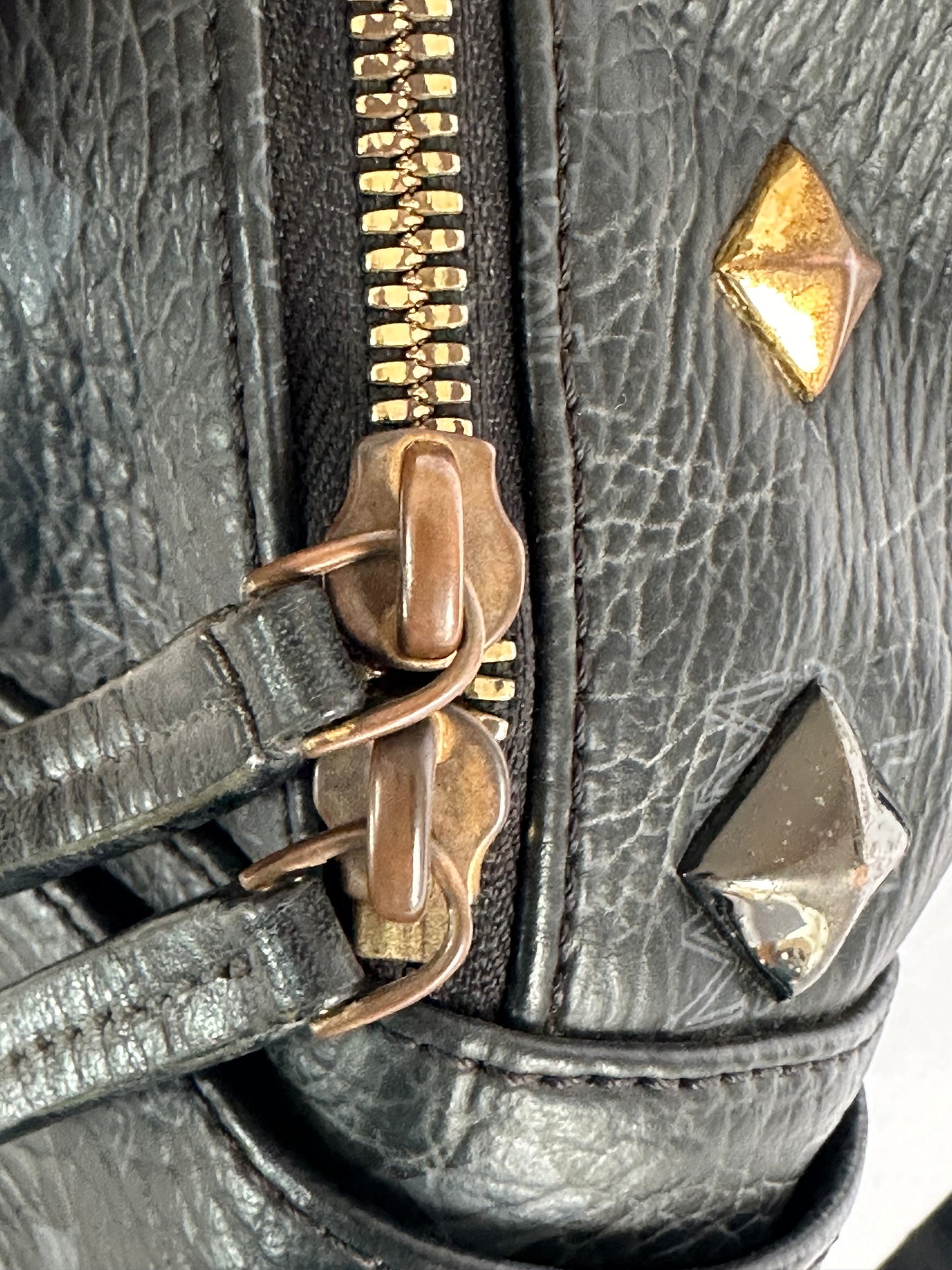 MCM Unisex Visetos Studded Small Stark M Backpack