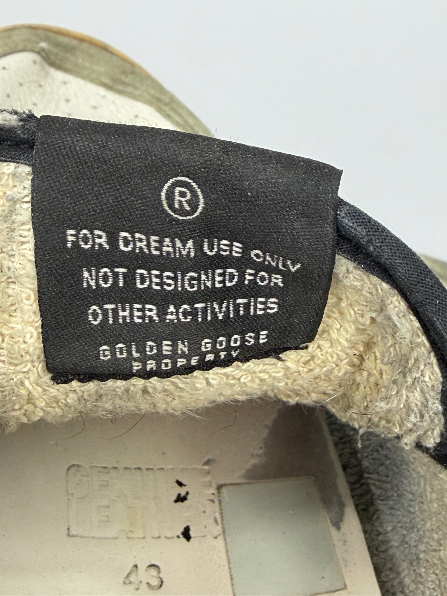 Golden Goose White/Black Ball Star Sneakers Size EU 43 / 9 UK/ 10 UK