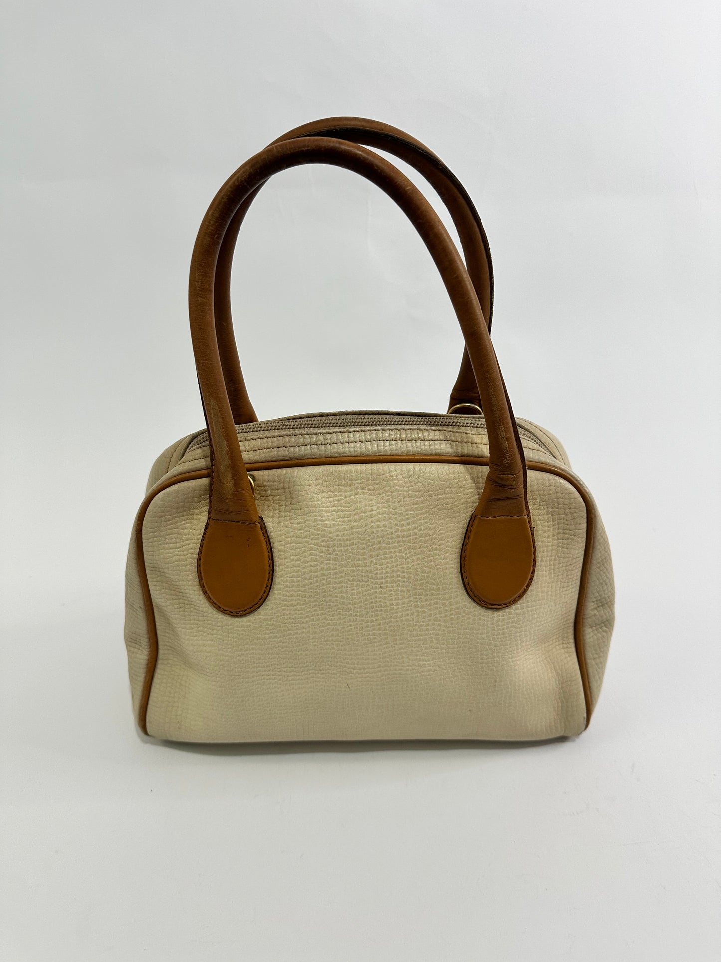 Vintage Christian Dior Leather Top Handbag