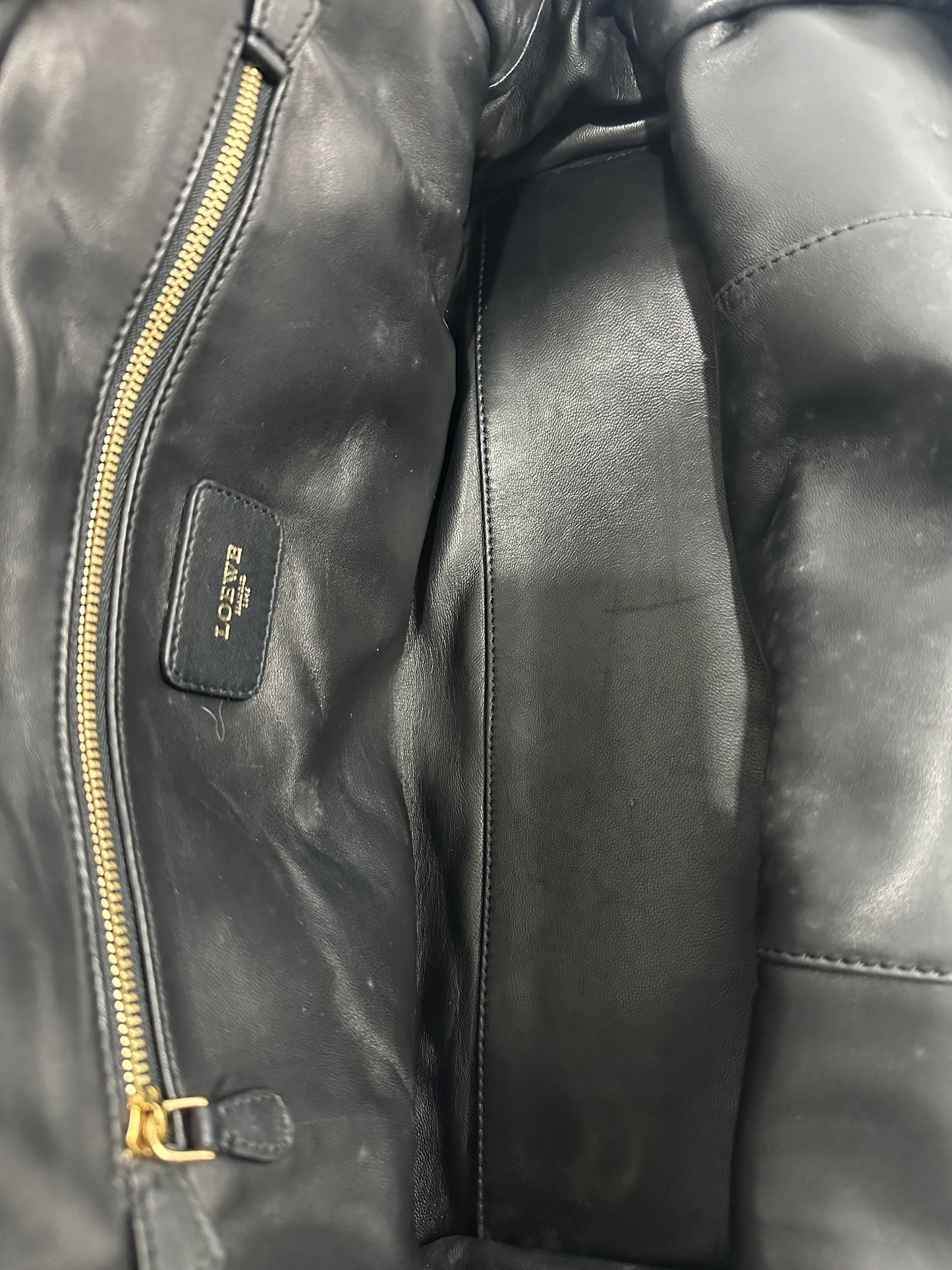 Loewe Metallic Beige Leather Amazona Satchel