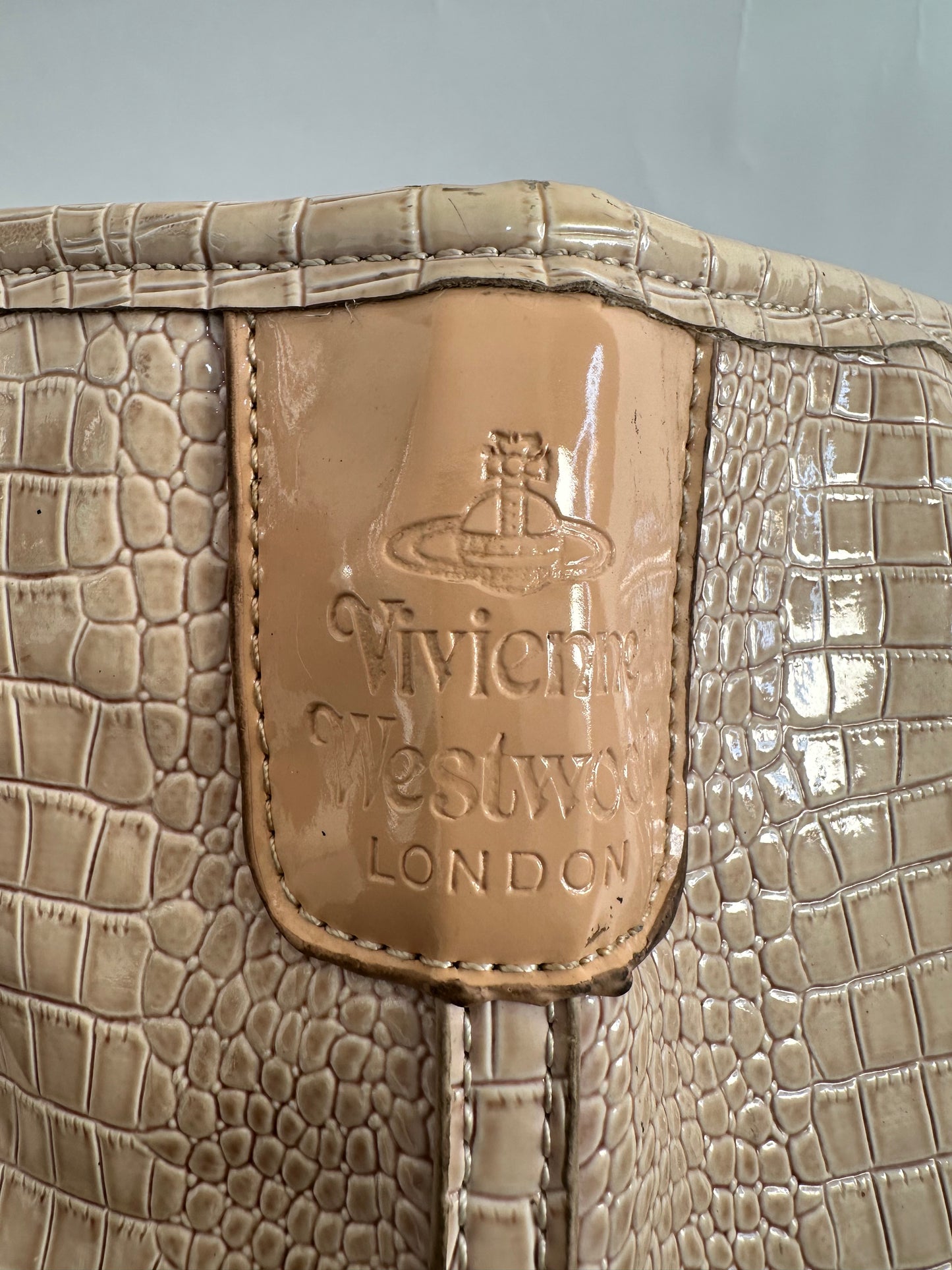 Vivienne Westwood Orb crocodile-embossed tote bag