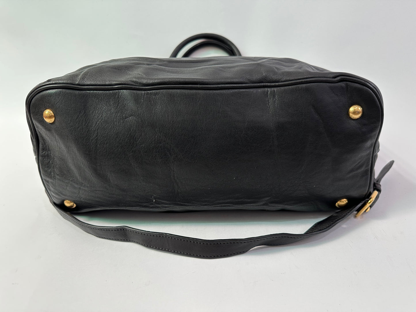 PRADA
Black Soft Calfskin Leather Shopping Tote