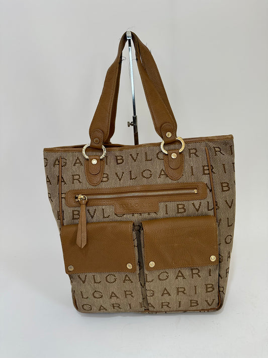BVLGARI Becky Beige Shoulder Bag