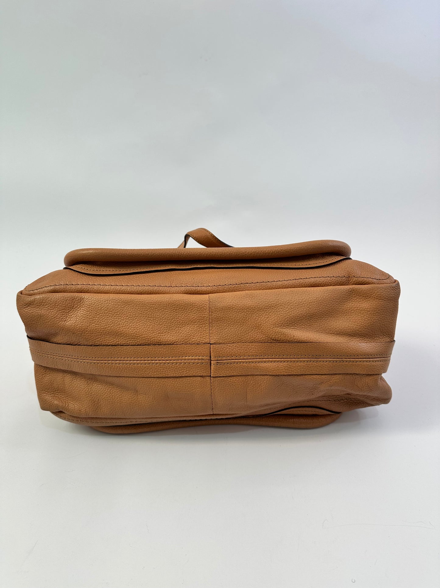 Chloe Brown Leather Medium Paraty Shoulder Bag