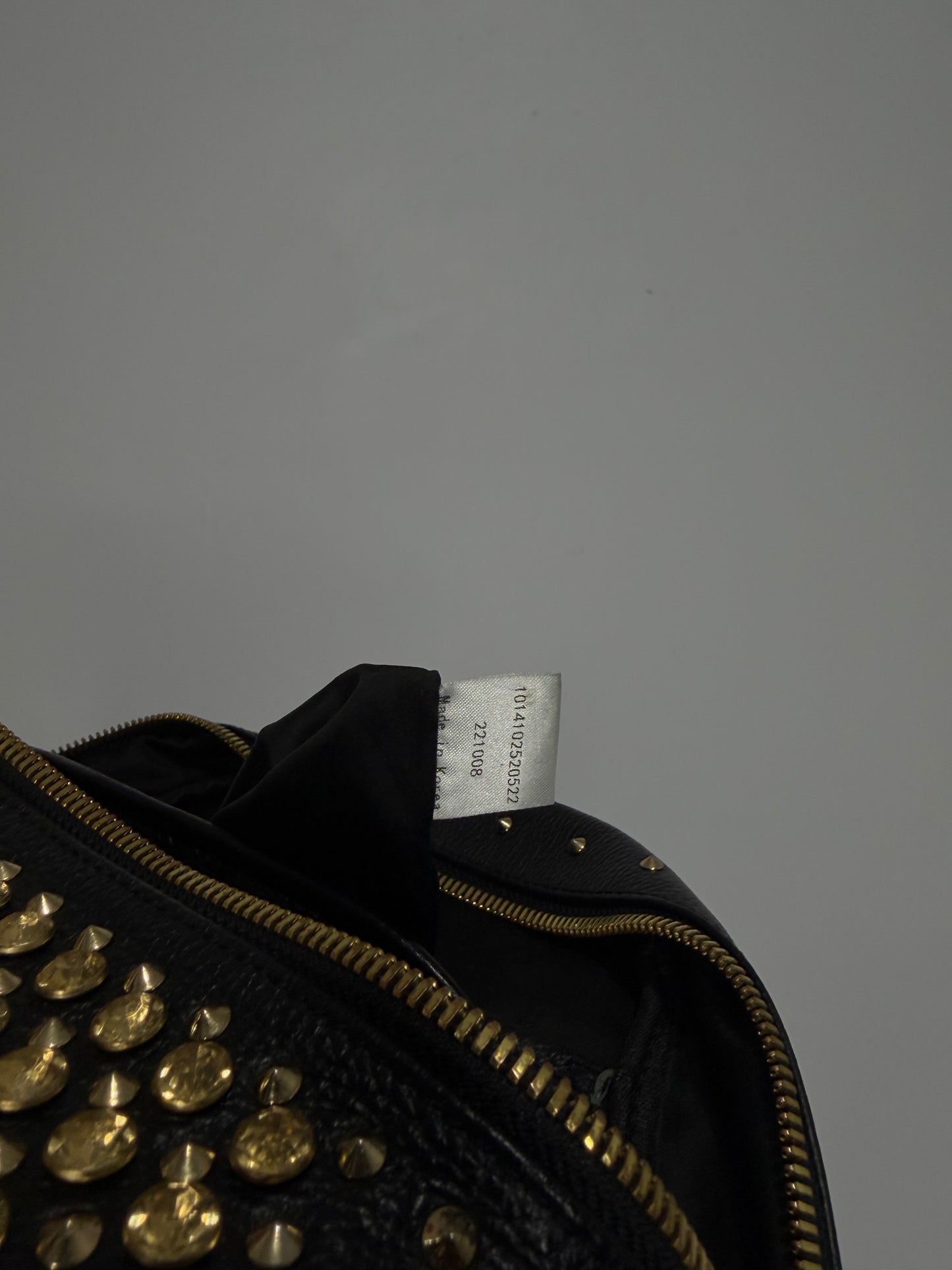 MCM Black Crystal Embellished Leather X Strak Backpack