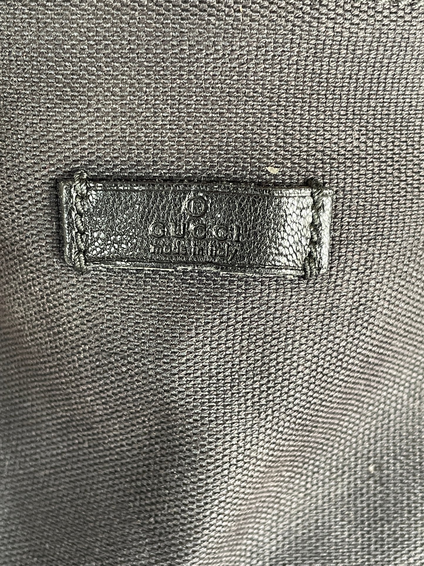 Gucci Black GG Canvas and Leather Gifford Tote