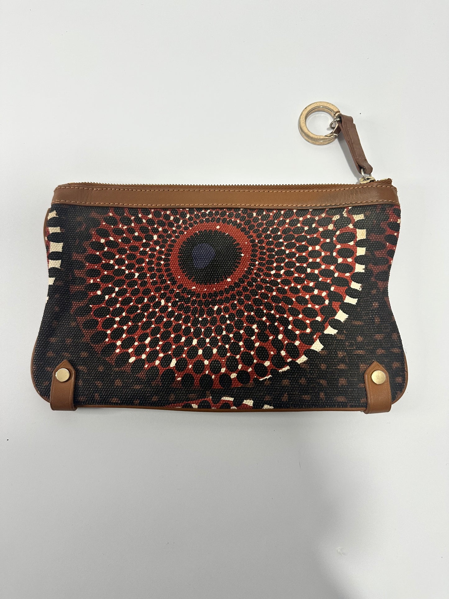 Burberry Multicolor Printed Canvas Clutch