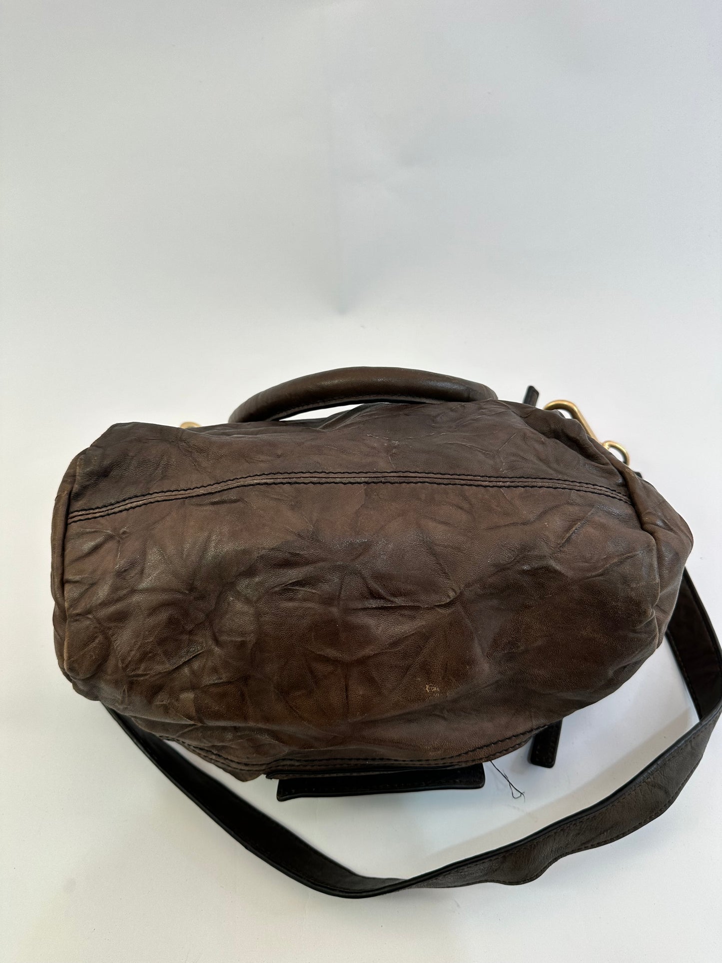 GIVENCHY
Charcoal Wrinkled Sheepskin Leather Medium Pandora Bag