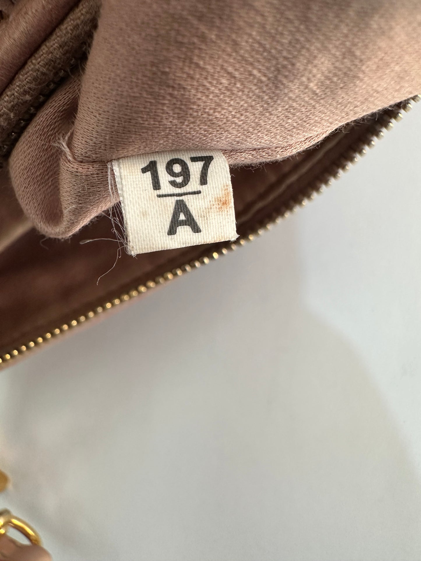 Miu Miu Beige Matelasse Leather Shoulder Bag