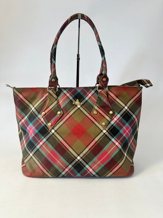 Vivienne Westwood Derby Tote Bag – Multicolour Tartan