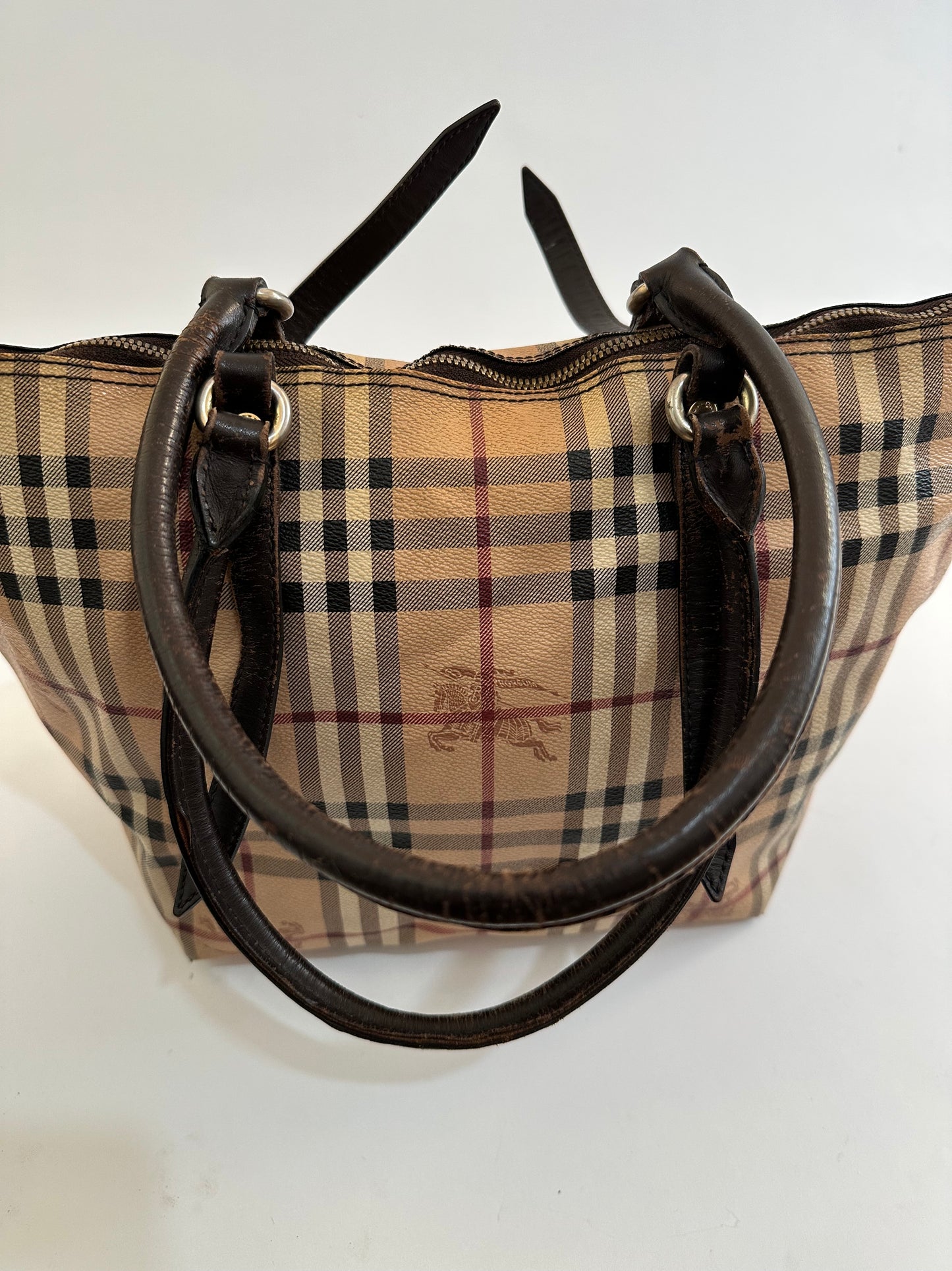 BURBERRY Haymarket Check Salisbury Tote Bag